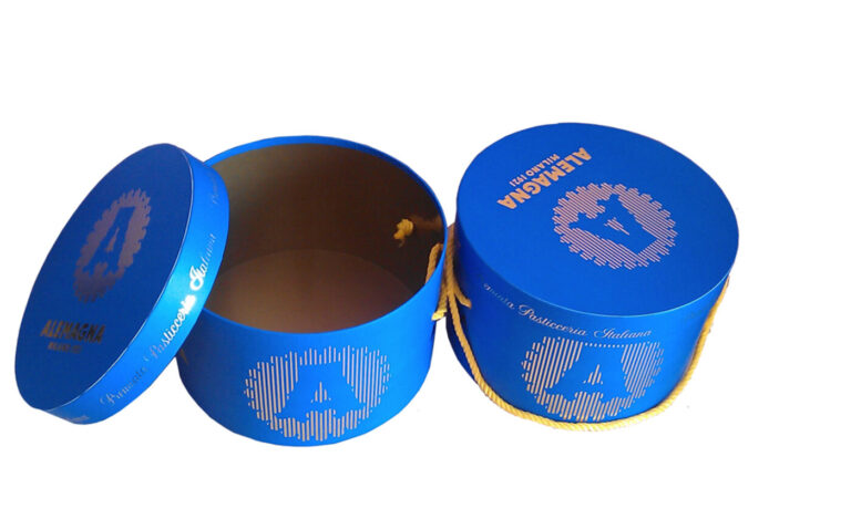 Cajas cilíndricas rígidas personalizadas Alemagna